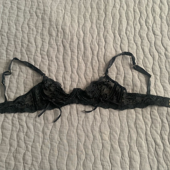 Myla high end UK brand black lace bra size M - Picture 10 of 11